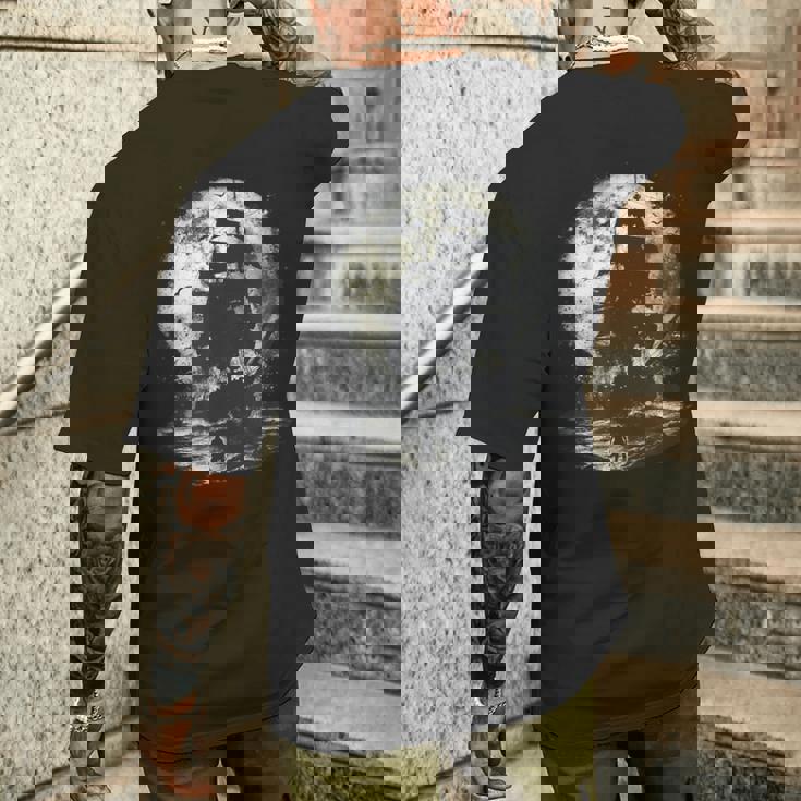 海賊と幽霊船 メンズTシャツ バックプリント 彼への贈り物