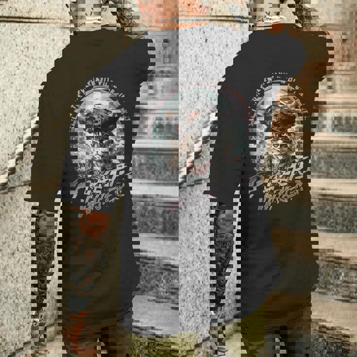 海賊ウィスカーおかしな海賊猫と帆走猫 メンズTシャツ バックプリント 彼への贈り物