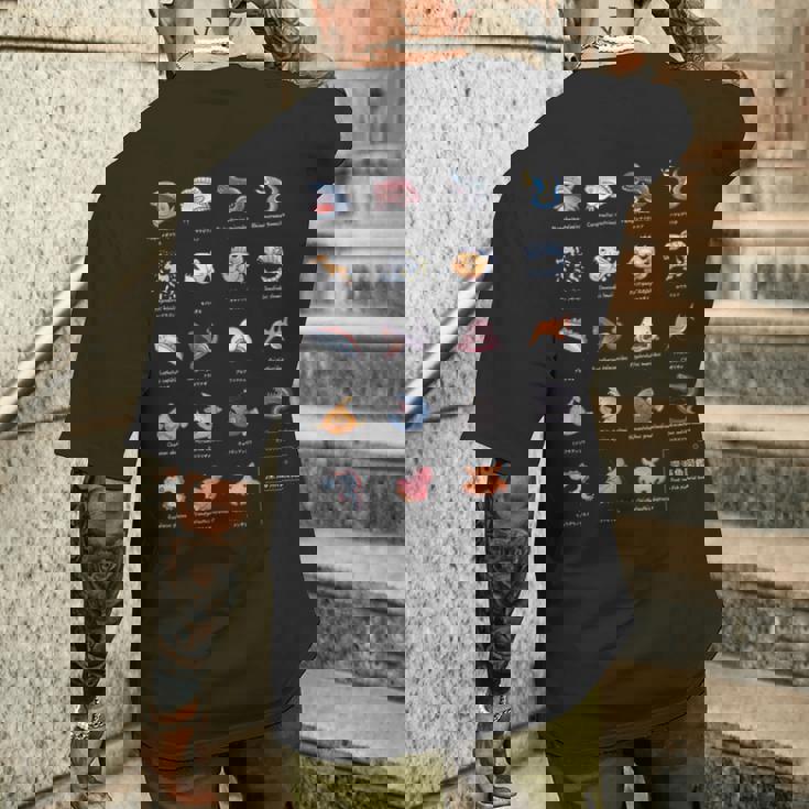 深海魚図鑑_文字白 長袖tシャツ メンズTシャツ バックプリント 彼への贈り物