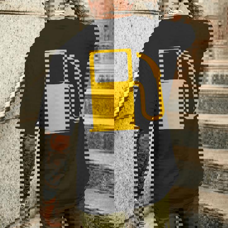 燃料インジケーターリフィル メンズTシャツ バックプリント 彼への贈り物