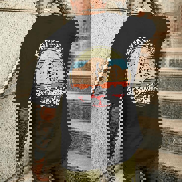 父と息子 ベストバディーズ 面白いお揃い お父さんと息子のギフト メンズTシャツ バックプリント 彼への贈り物