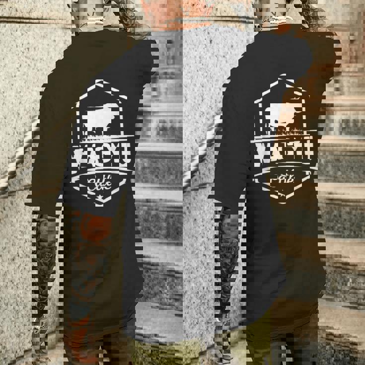 牛農家 和牛 メンズTシャツ バックプリント 彼への贈り物