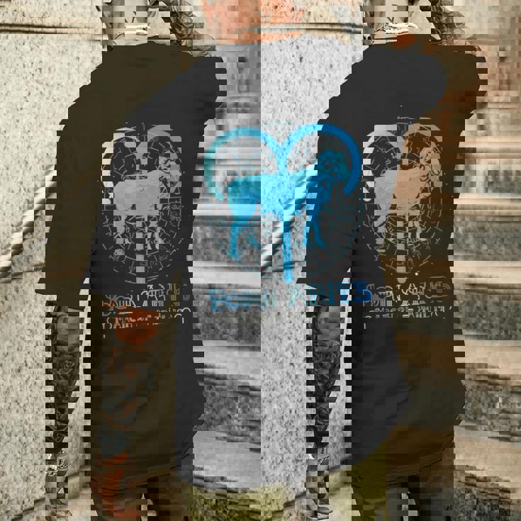 牡羊座 星座 星座 牡羊座 星座 メンズTシャツ バックプリント 彼への贈り物