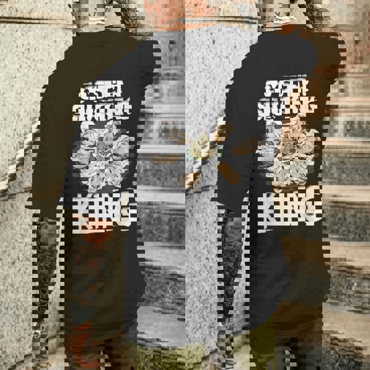 牡蠣を喰わせる王の牡蠣 メンズTシャツ バックプリント 彼への贈り物