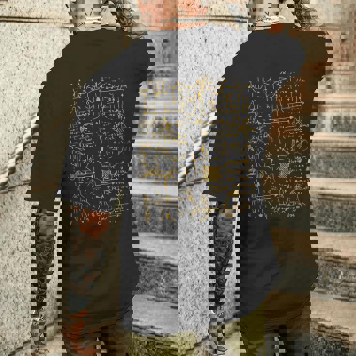 物理学 数学 物理学者 数学 関数グラフ メンズTシャツ バックプリント 彼への贈り物