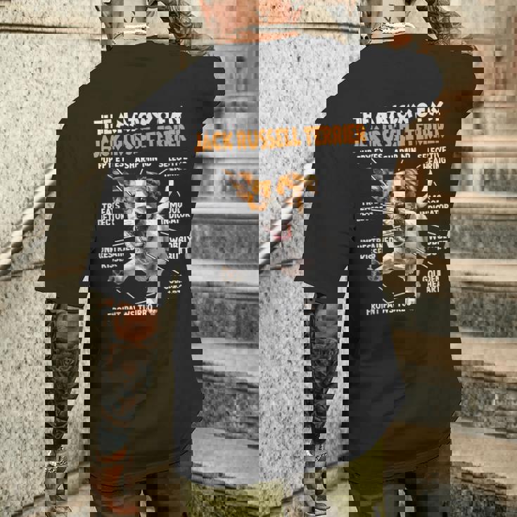 犬の飼い主のための面白いジャック ラッセル テリア ガッシメンズTシャツ バックプリント 彼への贈り物