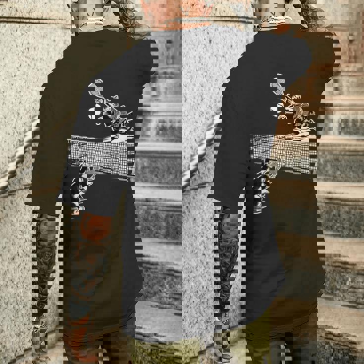 猫 ネコ テニス 面白いtシャツ 文字入り メンズ おもしろ 面白い 服 おもしろグッズ ネタ 浮世絵 メンズTシャツ バックプリント 彼への贈り物