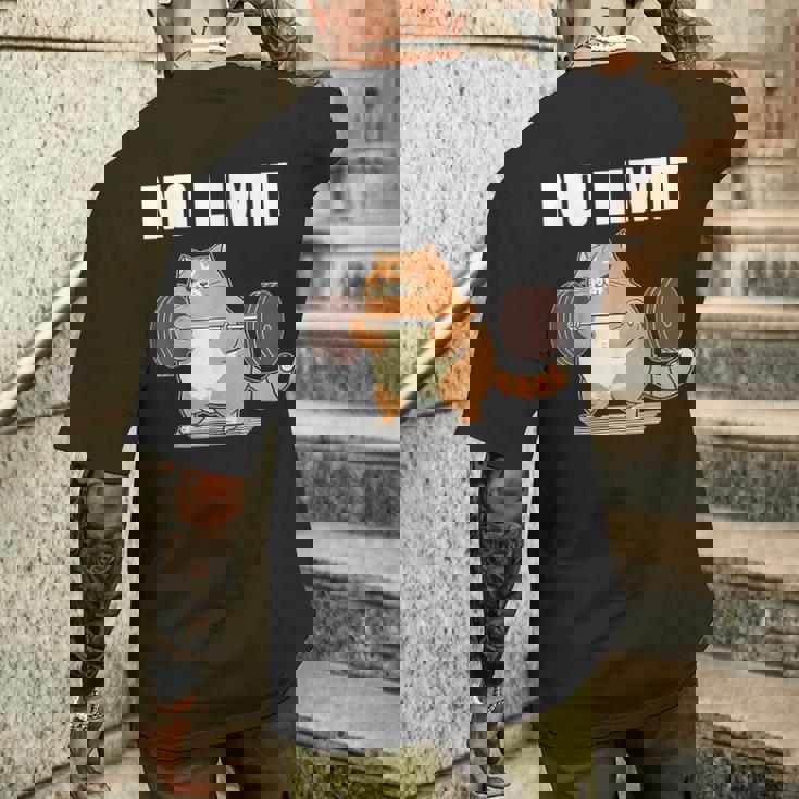 猫 ネコ 面白いtシャツ 筋トレ おもしろ 文字入り 面白い 服 おもしろグッズ 文字tシャツ ネタ ニャンコ メンズ メンズTシャツ バックプリント 彼への贈り物