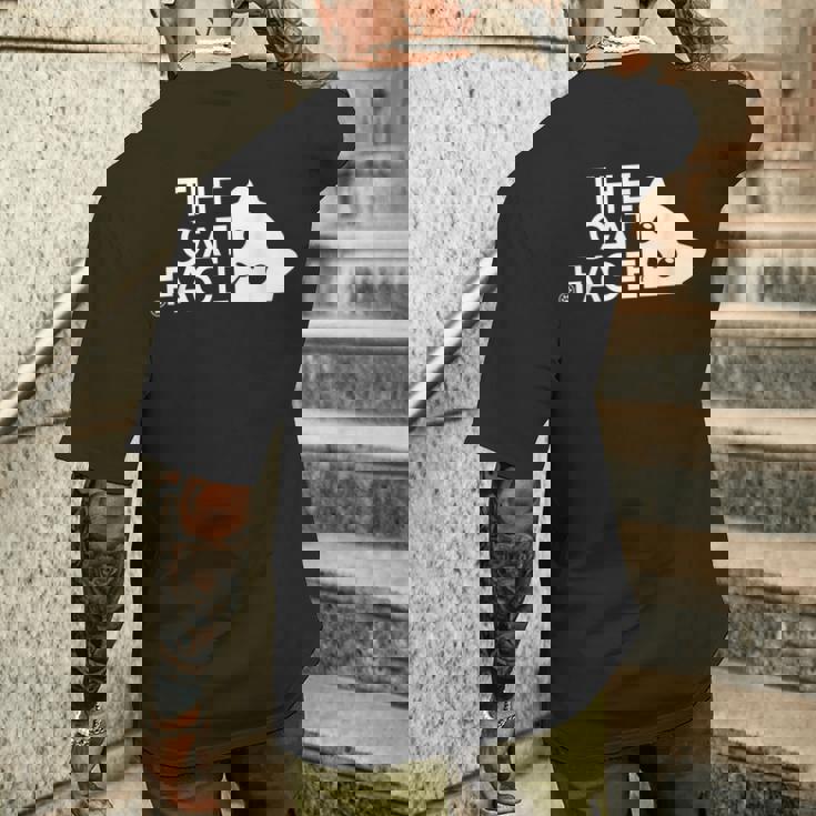 猫の顔 猫デザイン メンズTシャツ バックプリント 彼への贈り物