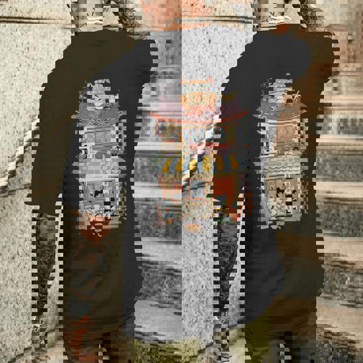 猫カフェ メンズTシャツ バックプリント 彼への贈り物