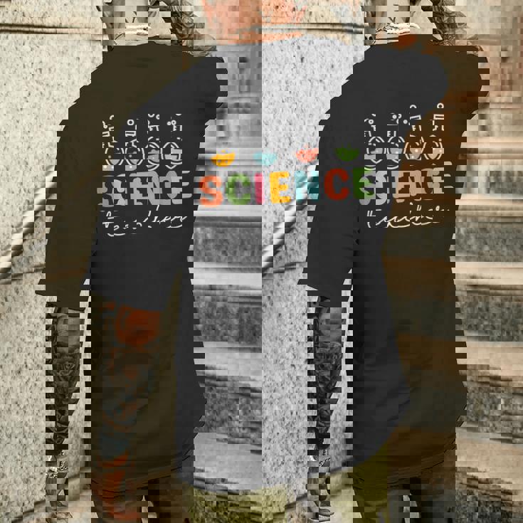 理科 先生 おもしろい 科学者 実験室 化学 先生 メンズTシャツ バックプリント 彼への贈り物