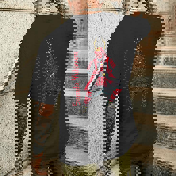 甲冑武者 真田幸村 メンズTシャツ バックプリント 彼への贈り物