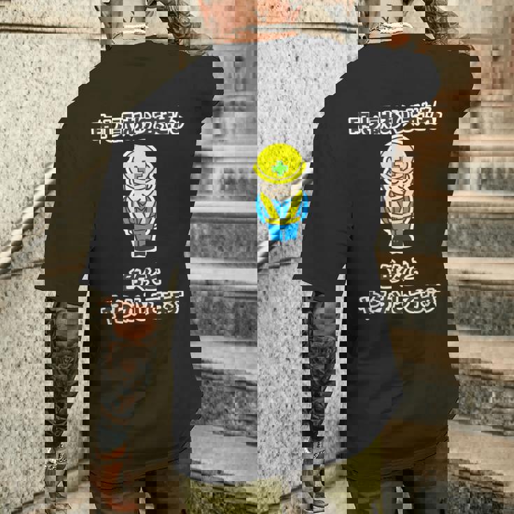 申し訳ありません 色々と やらかしてます《工事看板風》パロディ【変なデザイン屋さん】面白い 言葉 主張 デザイン メンズTシャツ バックプリント 彼への贈り物