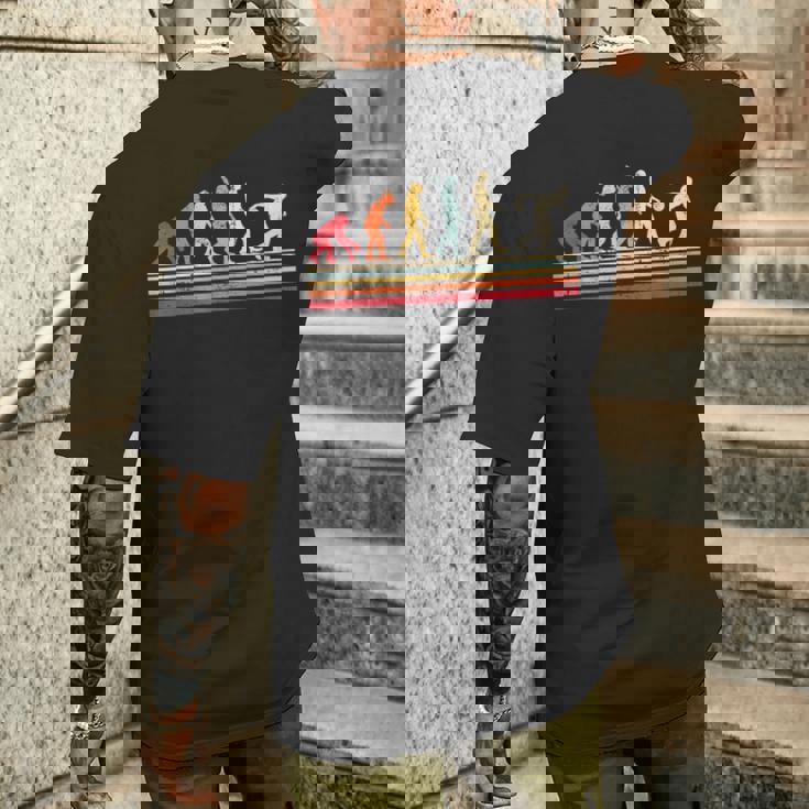 男のtシャツビンテージレトロの面白いボウリングの進化 メンズTシャツ バックプリント 彼への贈り物