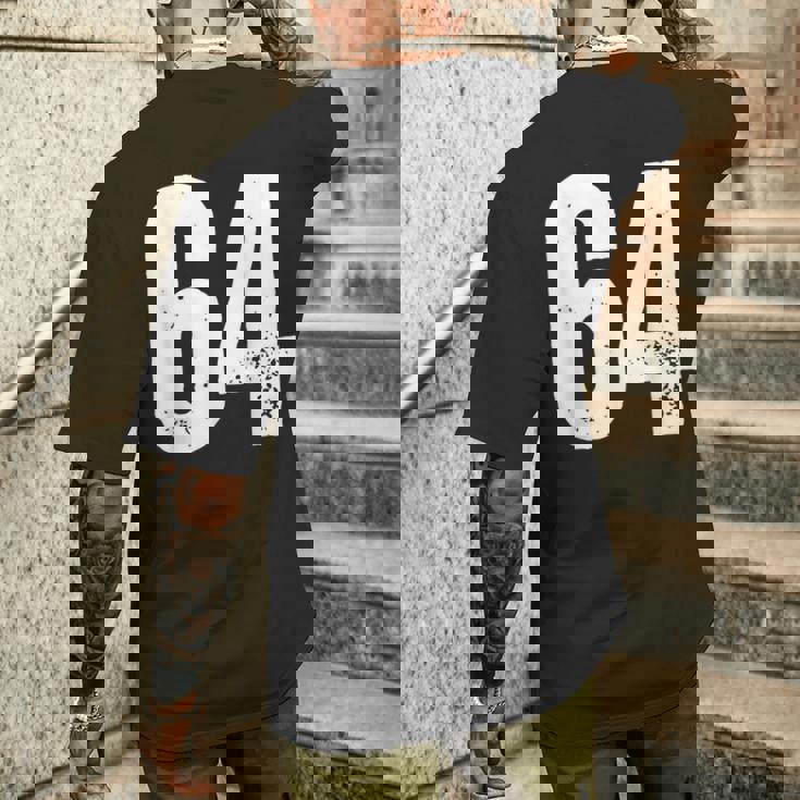 番号 64 メンズTシャツ バックプリント 彼への贈り物