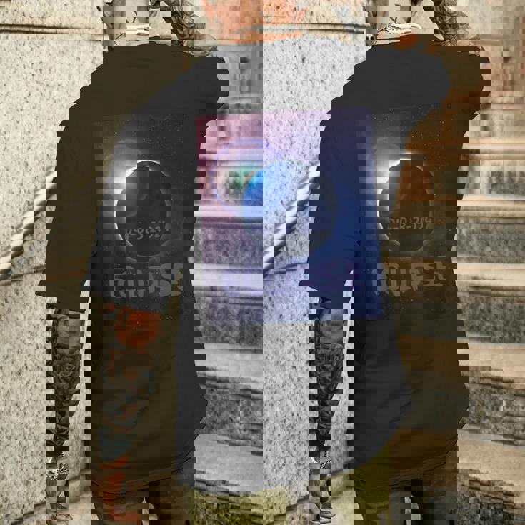 皆既日食 2024 メンズTシャツ バックプリント 彼への贈り物