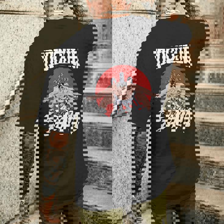 相撲 プロレス 相撲 横綱 相撲 日本 メンズTシャツ バックプリント 彼への贈り物