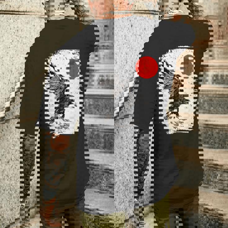 矢田の烏t メンズTシャツ バックプリント 彼への贈り物