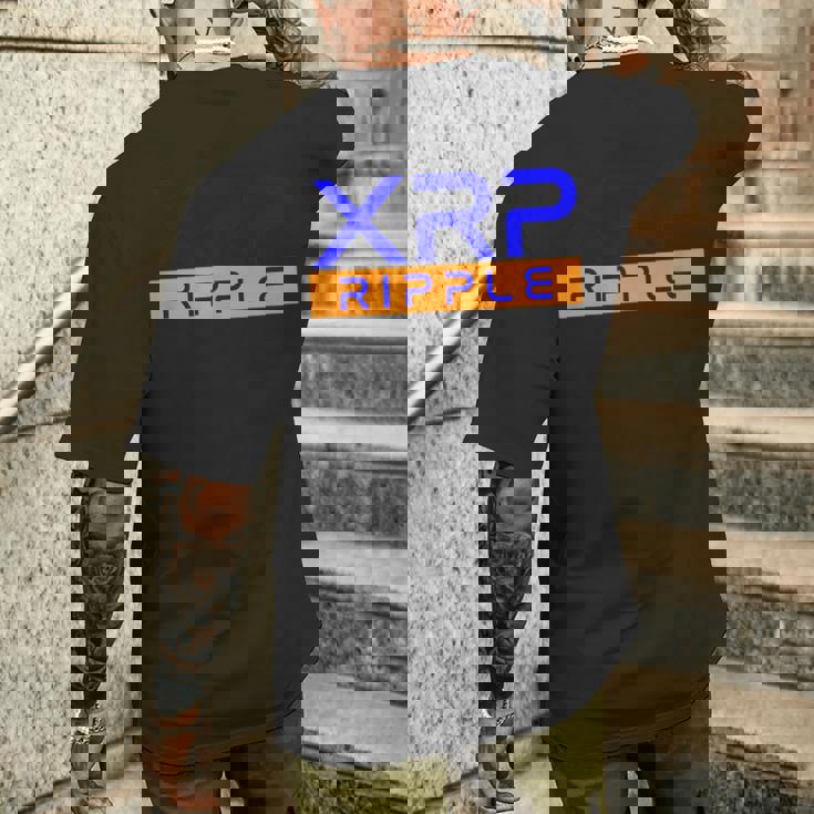 私のxrpリップル暗号通貨 メンズTシャツ バックプリント 彼への贈り物