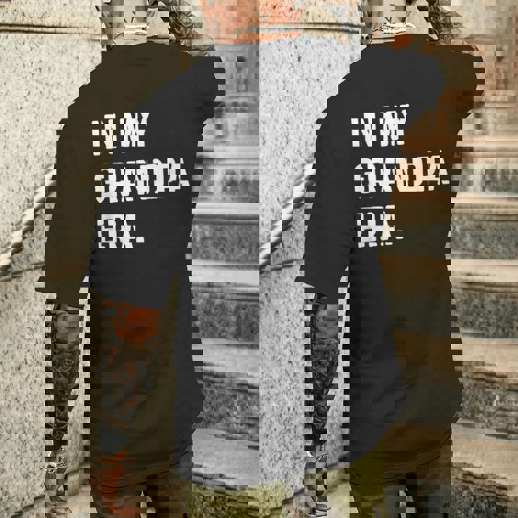 私のおじいちゃんの時代-新しいおじいちゃんパパ メンズTシャツ バックプリント 彼への贈り物