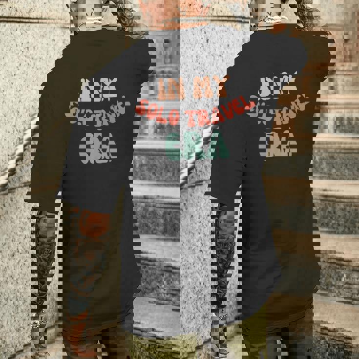 私の一人旅の時代一人旅おもしろい メンズTシャツ バックプリント 彼への贈り物