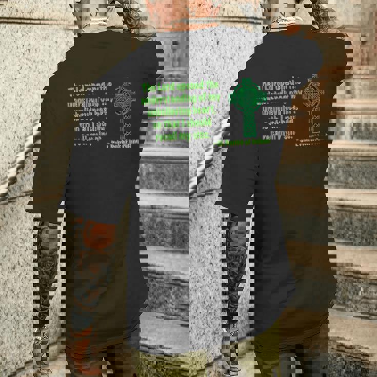 私の信じられない心の理解 聖パトリック メンズTシャツ バックプリント 彼への贈り物