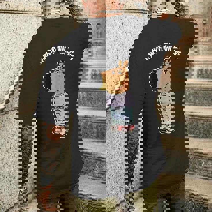 私の新しいキャラクターはチル・ガイ・ファニー・アイ・アム・ア・チル・ガイ メンズTシャツ バックプリント 彼への贈り物