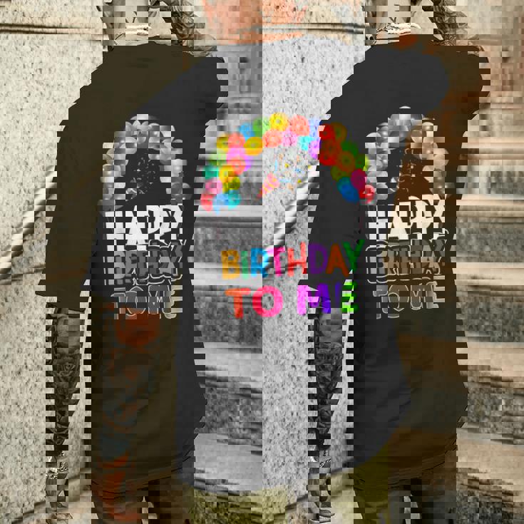 私の誕生日です私にお誕生日おめでとう メンズTシャツ バックプリント 彼への贈り物