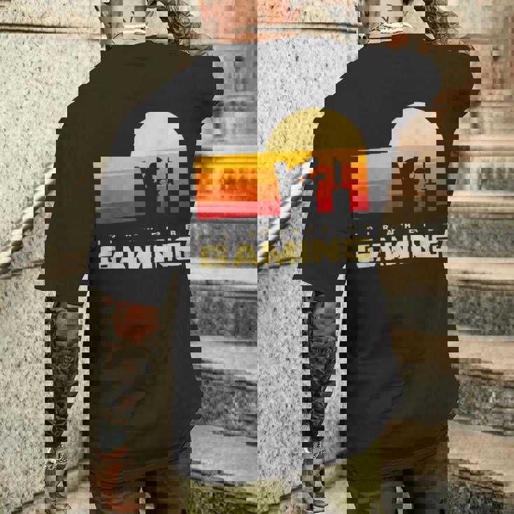 私はむしろゲームをしたい メンズTシャツ バックプリント 彼への贈り物