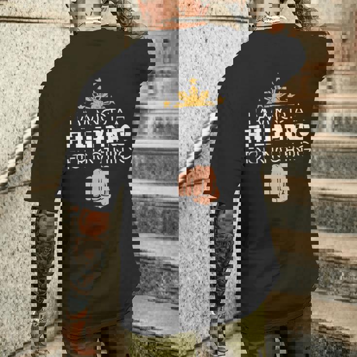 私はフィリピン人ではありません ドゥテルテ Dds ピノイ プライド クール メンズTシャツ バックプリント 彼への贈り物