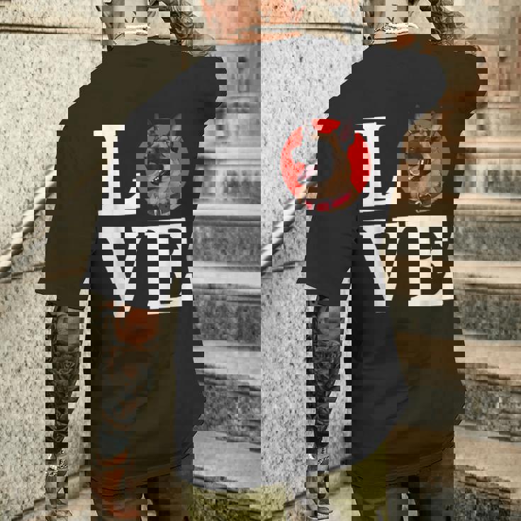 私はベルギーのマリノア子犬愛好家が大好きです メンズTシャツ バックプリント 彼への贈り物