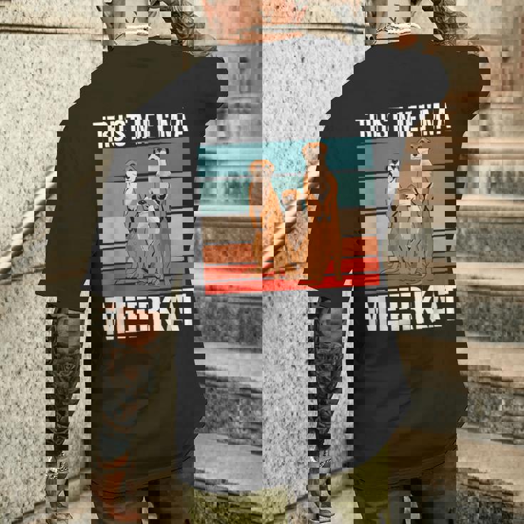 私はミーアキャット ハロウィン ミーアキャット ミーアキャット メンズTシャツ バックプリント 彼への贈り物