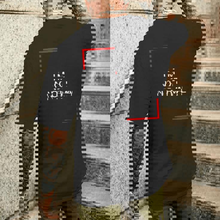 私は普通じゃない メンズTシャツ バックプリント 彼への贈り物