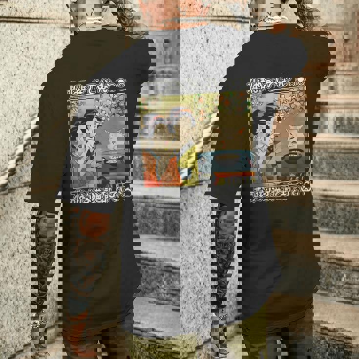 私は酔っていません あなたは猫と話しています メンズTシャツ バックプリント 彼への贈り物