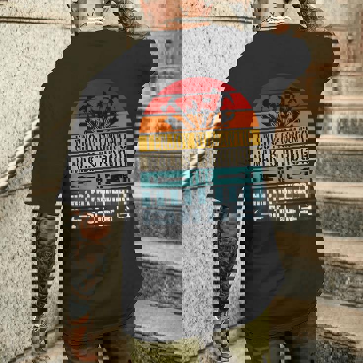 私は金物屋の男たちを長い間ロマンチックな散歩を楽しんでいます メンズTシャツ バックプリント 彼への贈り物