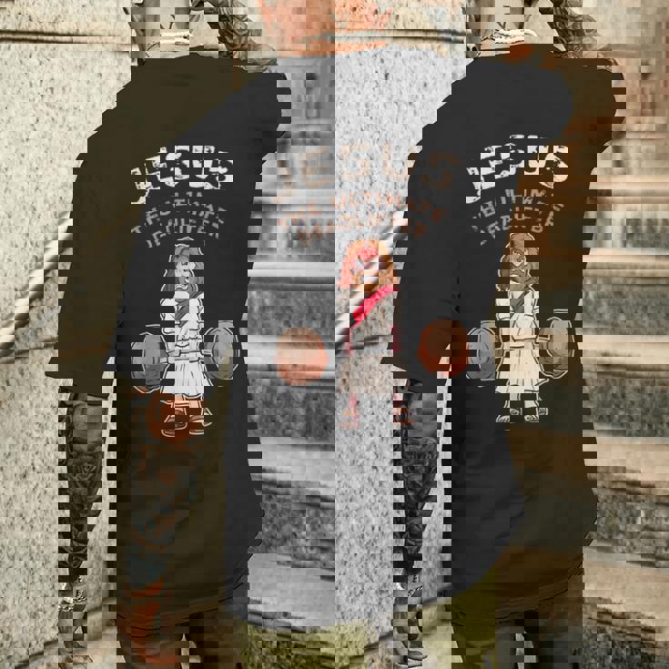 究極のデッドリフターのイエス 面白いイエス デッドリフト メンズTシャツ バックプリント 彼への贈り物