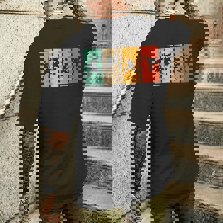 空手戦闘機シルエット空手 メンズTシャツ バックプリント 彼への贈り物