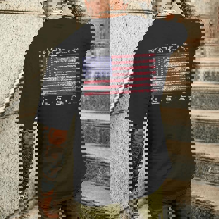 米国製 星条旗 星条旗 カラー メンズTシャツ バックプリント 彼への贈り物