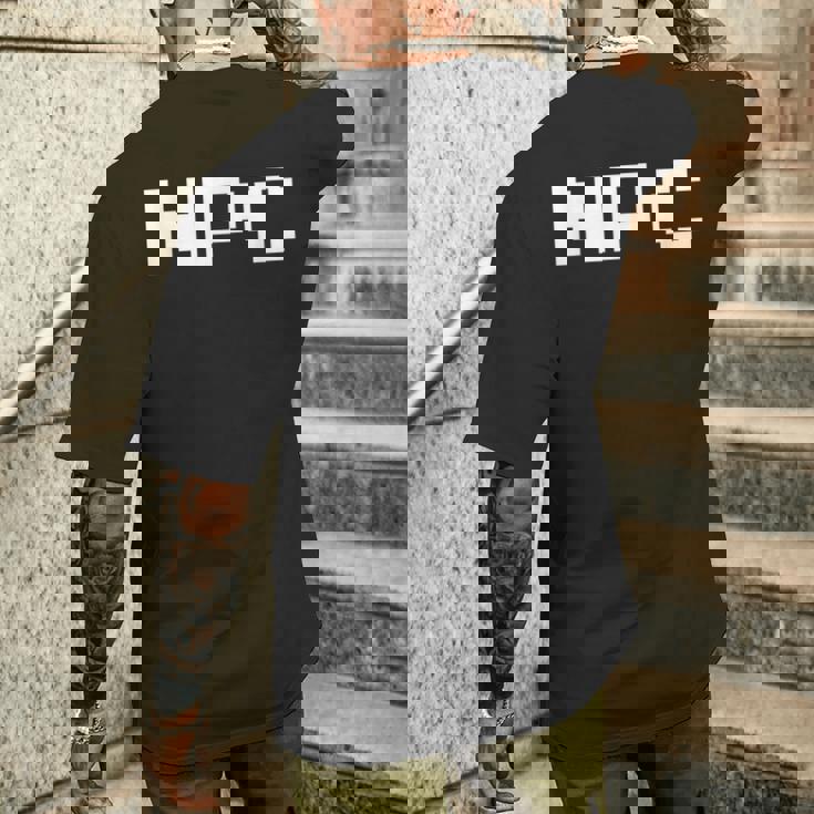 素晴らしいビデオゲーム-面白いnpc-オールドゲーマー メンズTシャツ バックプリント 彼への贈り物