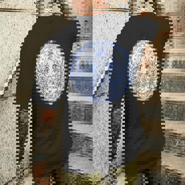 美的天使 I かわいい天使 メンズTシャツ バックプリント 彼への贈り物