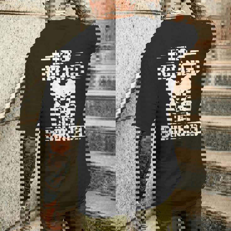 股関節置換術を受け入れた人生 股関節置換手術 メンズTシャツ バックプリント 彼への贈り物