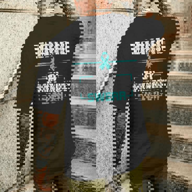 自発的に誓う可能性があります トゥレット症候群啓発 メンズTシャツ バックプリント 彼への贈り物