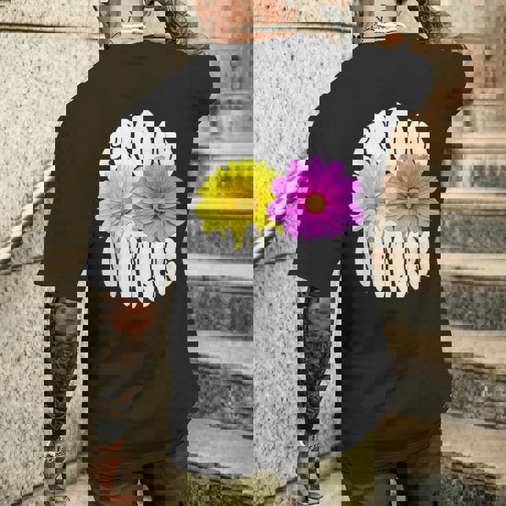 花 可愛い 自然からの贈り物 From Natre メンズTシャツ バックプリント 彼への贈り物