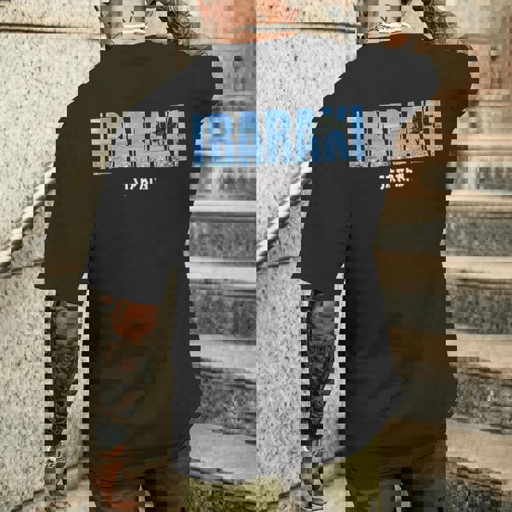 茨城県 日本 日本の都 ヴィンテージデザイン メンズTシャツ バックプリント 彼への贈り物