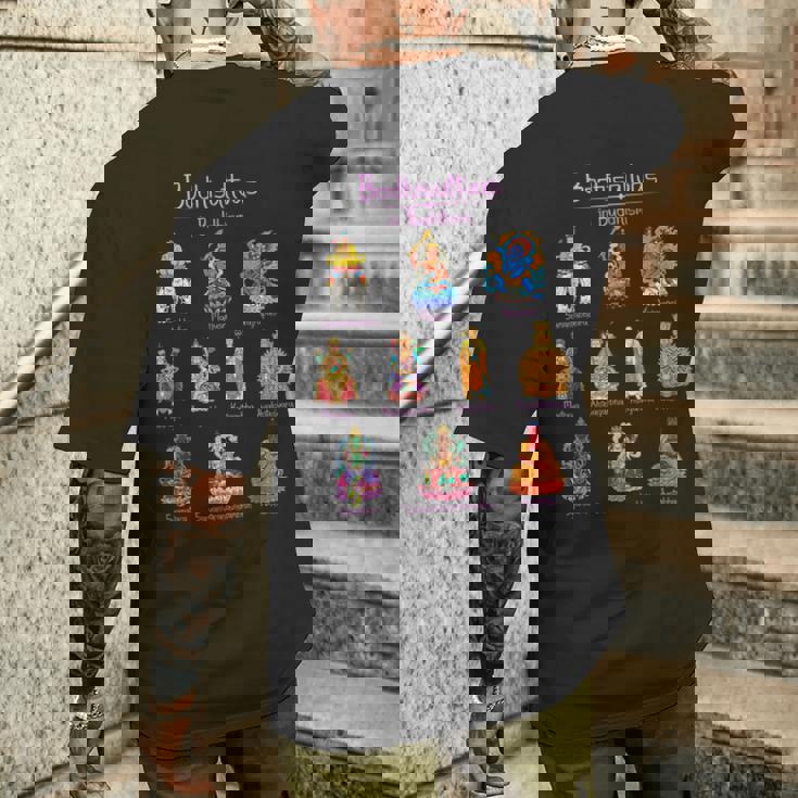 菩薩 仏教 メンズTシャツ バックプリント 彼への贈り物