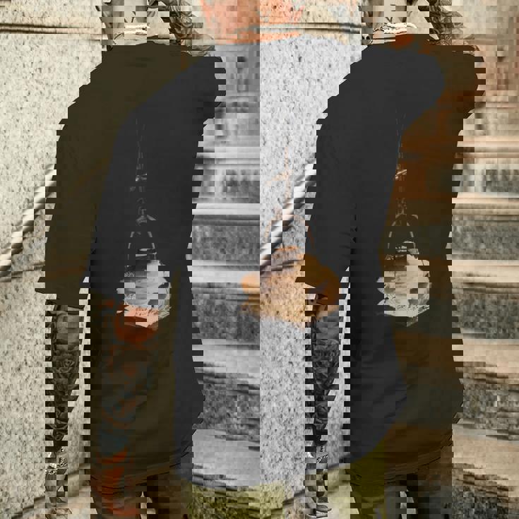 葛飾北斎作 たぬき メンズTシャツ バックプリント 彼への贈り物