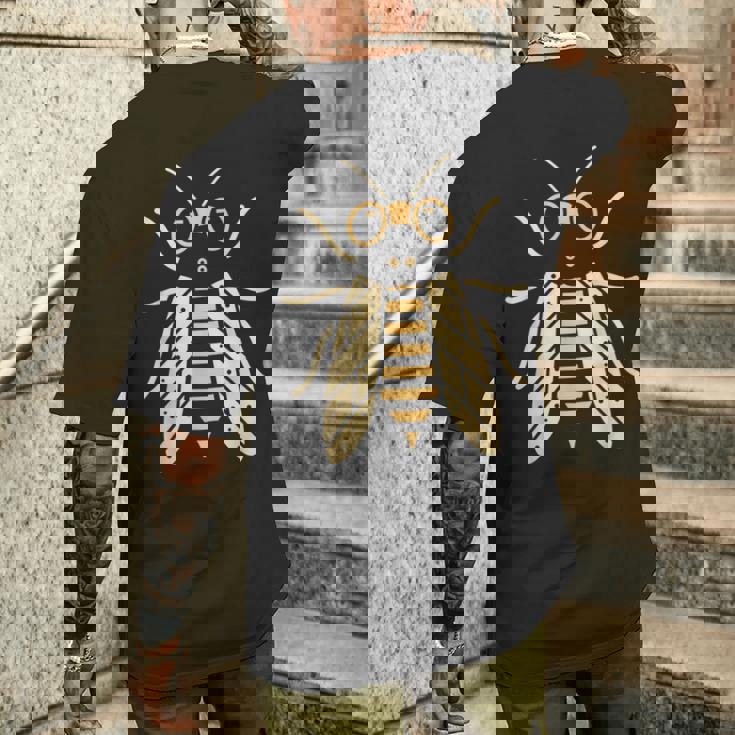 蝉のユーモア シンプルでかわいいミニマリストの昆虫 蝉 メンズTシャツ バックプリント 彼への贈り物