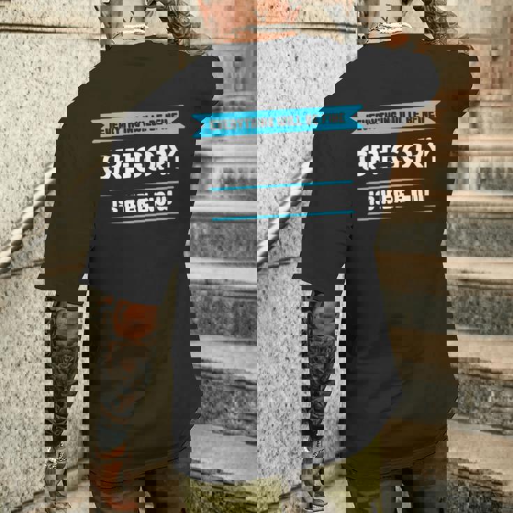 誇り高いグレゴリーのためのグレゴリー名言 メンズTシャツ バックプリント 彼への贈り物