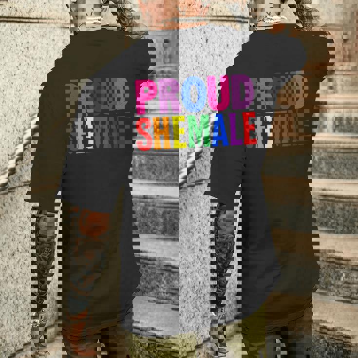 誇り高きシーメール レディーボーイ Lgbtq プライド メンズTシャツ バックプリント 彼への贈り物