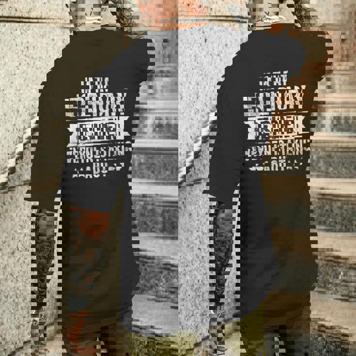 誰もが語る伝説のデザイナーだ メンズTシャツ バックプリント 彼への贈り物